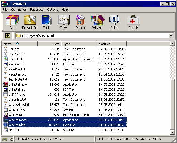 WinRAR - Awesome compression with a stunning interface